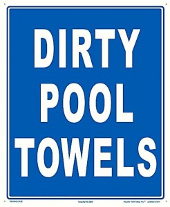 laundry dirty pool towels