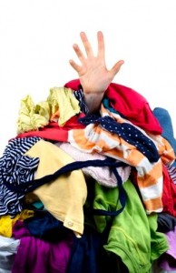 laundry help hand pile