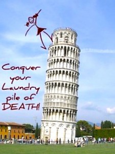 laundry tower of pisa