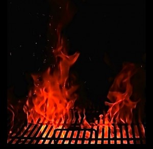 superbowl  blog hot flames grill