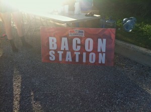 BACON bacon station sign